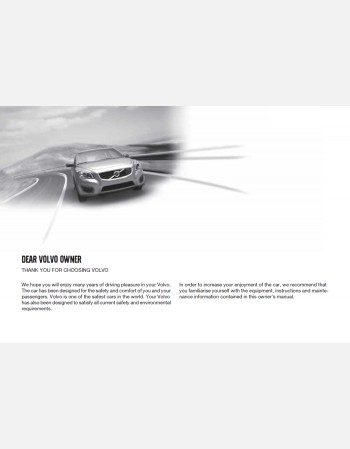 volvo v70 2013 owners manual rhd&lhd